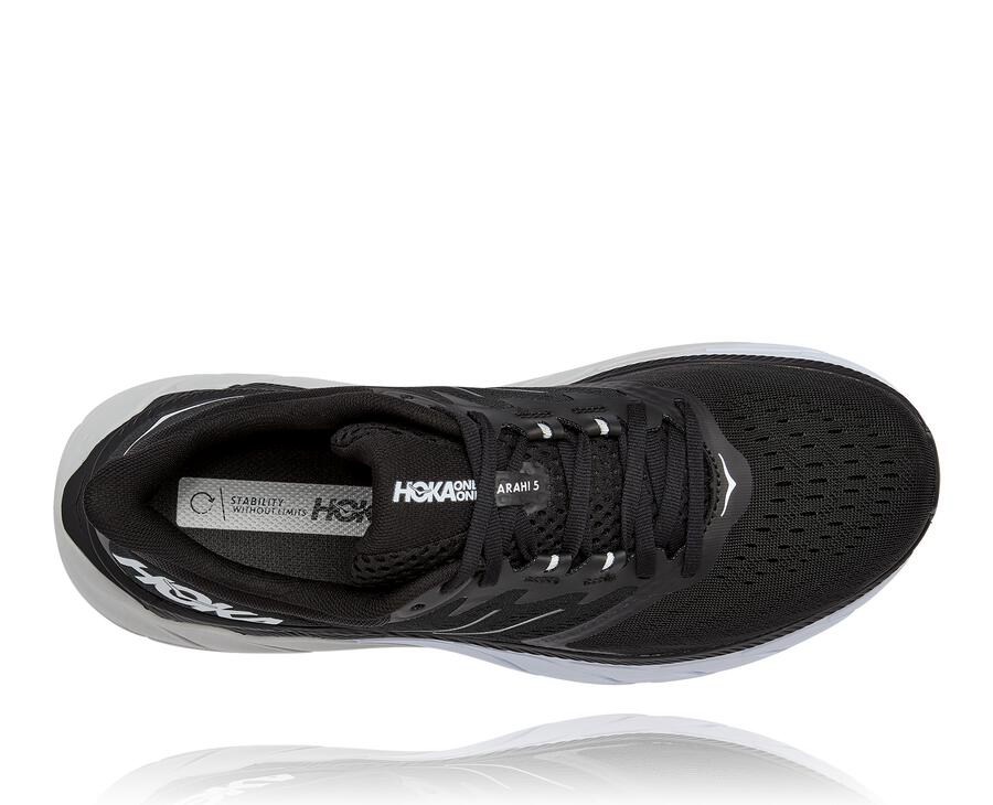 Tenis Hoka One One Hombre Negros/Blancos - Arahi 5 - AXUM56390